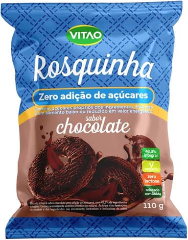 ROSQUINHA INTEG ZERO CHOCOLATE 110G