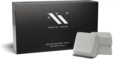 Nova Wax - Stripless para depilação - Comprimidos de cera quente para pele sensível (1000 g/ 2,2 lb/992,2 g) Cera dura profissional para rosto e corpo - Fórmula cremosa e elástica