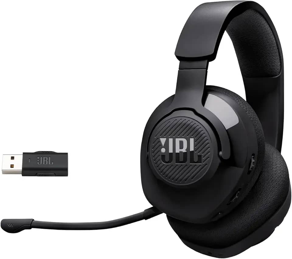 JBL, Fone de Ouvido Com Fio, Quantum 360 Wireless, Headset Gamer, Over Ear, Microfone Removível - Preto
