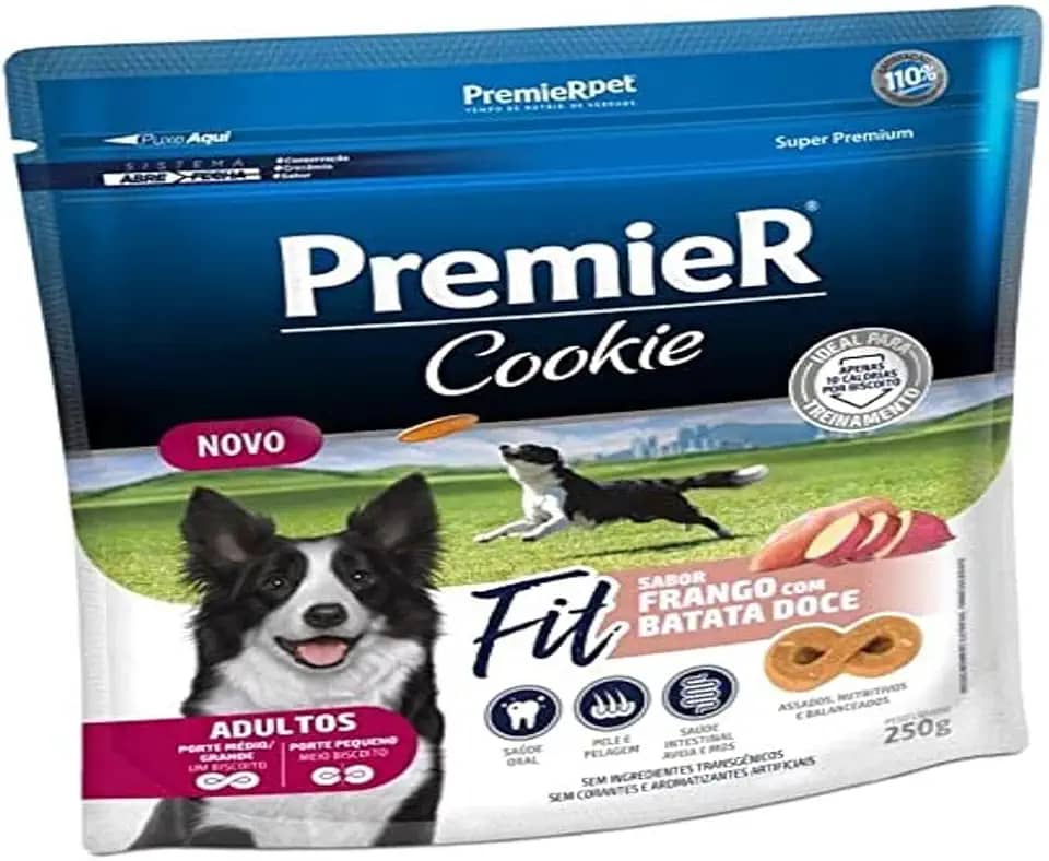 PREMIER COOKIE CAES ADULTO FIT BATATA DOCE 250G