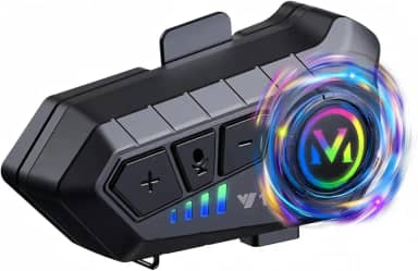 Fones de ouvido Bluetooth para capacete de motocicleta com som Hi-Fi, cancelamento de ruído, bateria de 1000 mAh, uso 25 horas, Boom Mircrophone, fácil de instalar, uso com Golves, IPX6 à