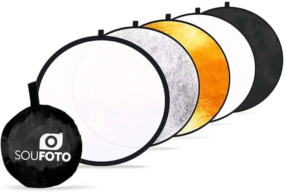 Rebatedor Fotográfico Refletor e Difusor 5 em 1 Sou Foto - 80cm