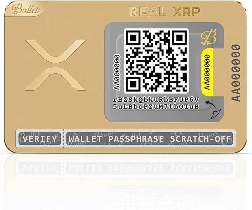 Carteira cripto fácil de usar, sem configuração, manutenção, senhas - Dourado - Adulto, entusiastas de criptomoeda