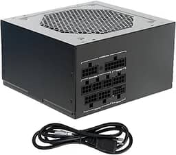 Fonte de Alimentação ATX 700W Totalmente Modular, Certificação 80 Plus Bronze, PFC Ativo, Ampla Faixa de Tensão 110-240V, Fonte de Alimentação para Computador, Cabo de Alimentação Incluído