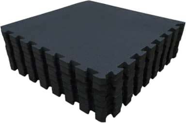 Tatame EVA Preto Conjunto com 8 Unidades 50cm x 50cm x 2cm