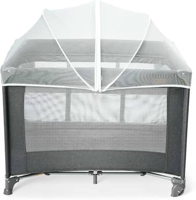 MaxiBaby Berço Portátil Infantil Cercado 0-15kg Lazy Grafite