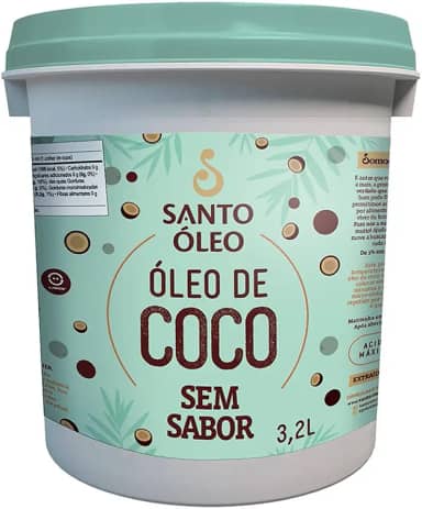 Óleo de Coco Sem Sabor Balde 3,2L