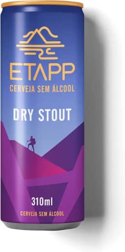 Cerveja ETAPP Dry Stout Sem Álcool, 310ml, Escura, Intensa e Encorpada, Aroma de Café e Toque Tostado, Ideal Para Pós-Treino, Sabor Marcante