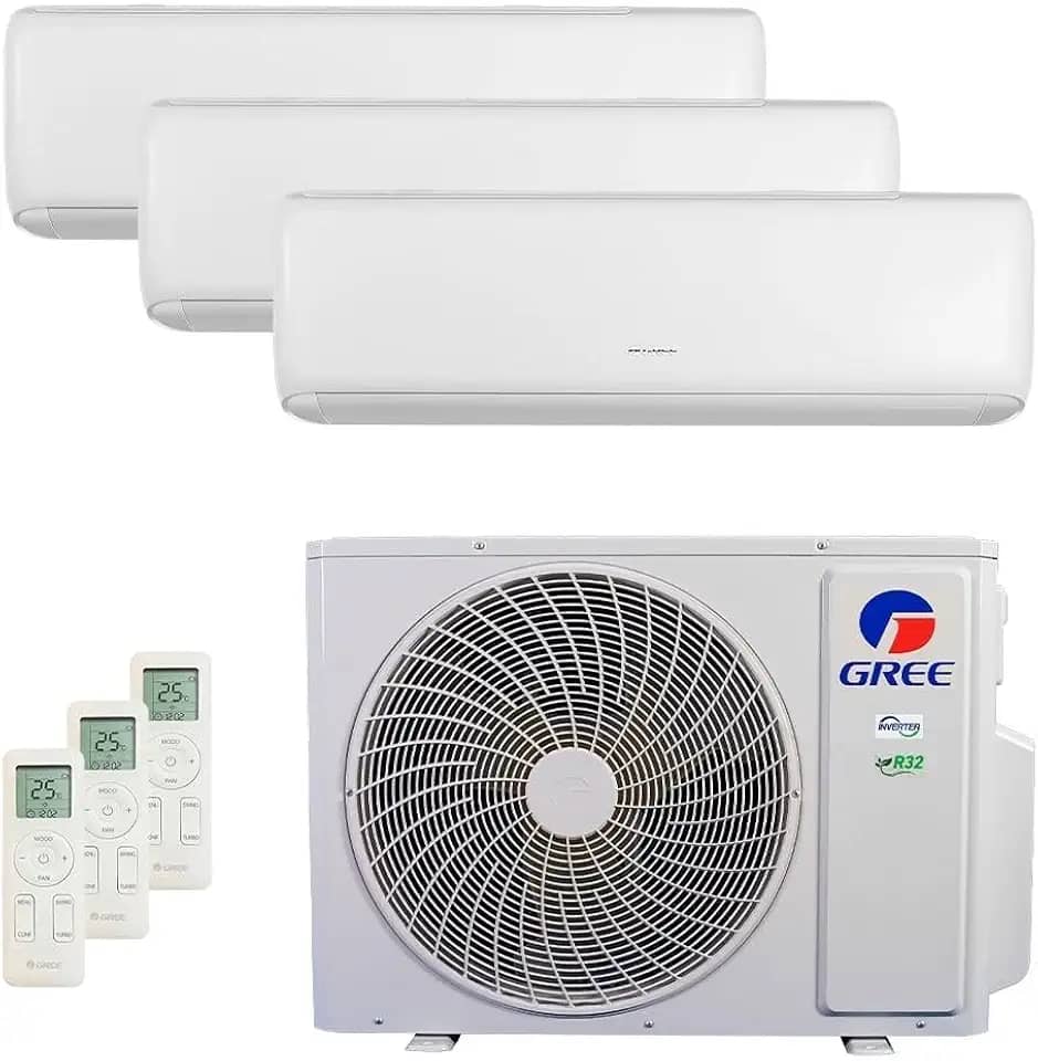 Ar Condicionado Tri Split Gree Inverter G Max 30.000 Btus (3x Hi Wall 9.000) Quente e Frio 220v R-32