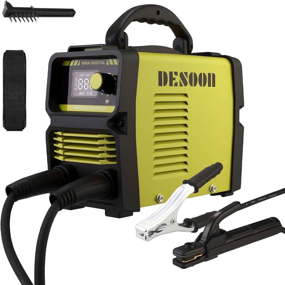 Máquina Inversora De Solda 120A Bivolt 127v/220v MMA TIG LIFT Soldadora Funcionalidade Ignição Térmica Do Arco VRD e Antiaderente Display Digital