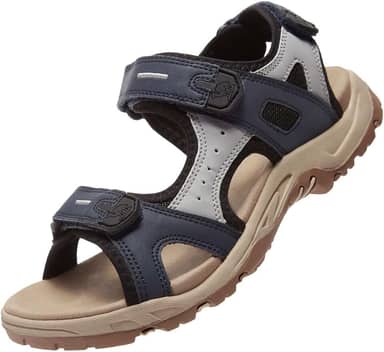 Sandálias esportivas femininas confortáveis à prova d'água para caminhadas, praia, água com suporte de arco