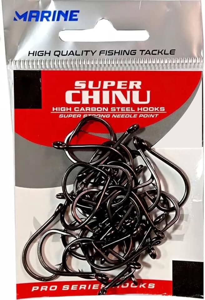 Marine Sports, Anzol Marine Sports Super Chinu Strong Blacknickel Nº 07 Cartela Com 50 Unidades