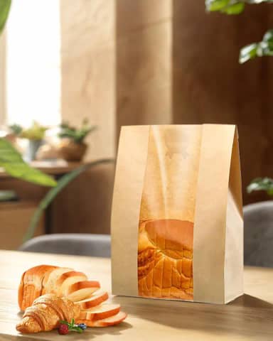 15 recipientes de pão para pão caseiro, recipiente de pão de fermento com janela, grande recipiente de padaria de papel para armazenamento de produtos assados, viagens, piquenique e trabalho (30 x 16