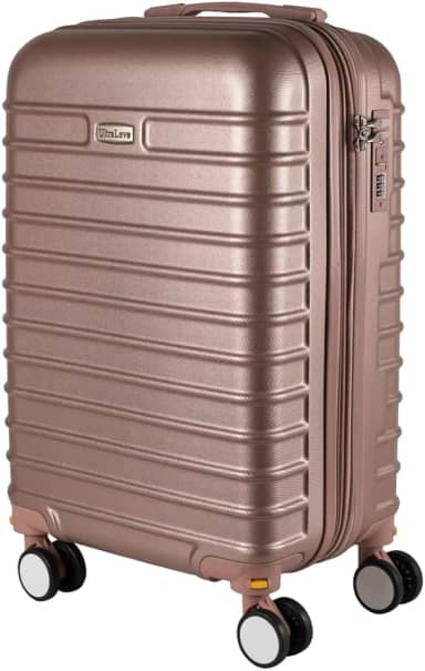 Mala de Viagem 32KG ABS Com Rodas Giratórias (Rosé)