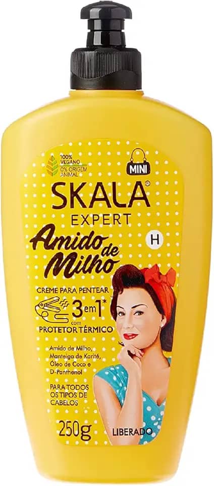 Skala Creme De Pentear Amido De Milho 250G