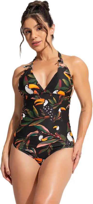 Maiô MVB Modas Feminino Lycra Bojo Liso Moda Praia Verão