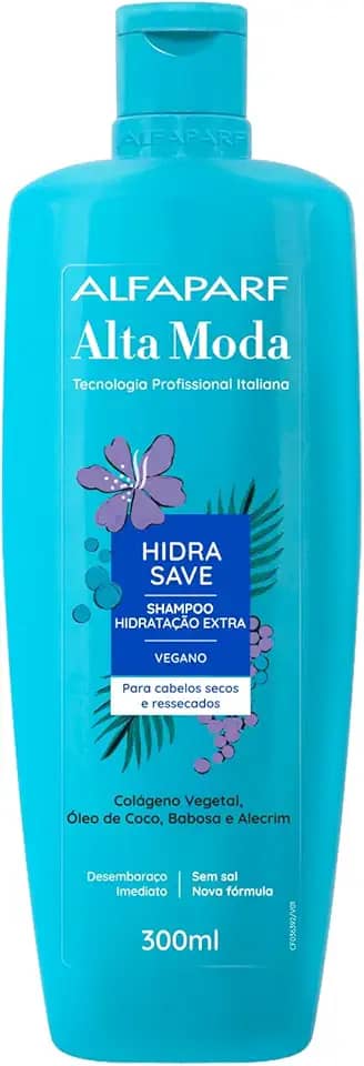 Alta Moda – Shampoo Hidra Save para Cabelos Secos 300ml