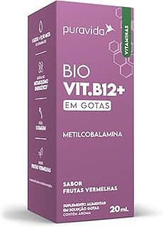 Puravida Vitaminas Bio Vit. B12+ Metilcobalamina Gotas Sabor Frutas Vermelhas 20ml