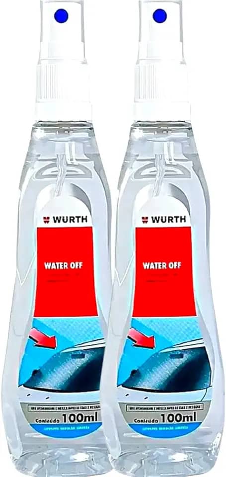 2 Water Off Protetor de Vidro Repelente de Agua Vitrificador Cristalizador Parabrisa Box Janela Porta Espelho