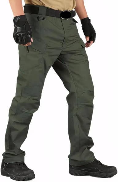 Calça cargo masculina tática masculina para acampamento ao ar livre, trilhas, ajuste solto
