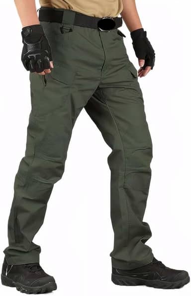 Calça cargo masculina tática masculina para acampamento ao ar livre, trilhas, ajuste solto