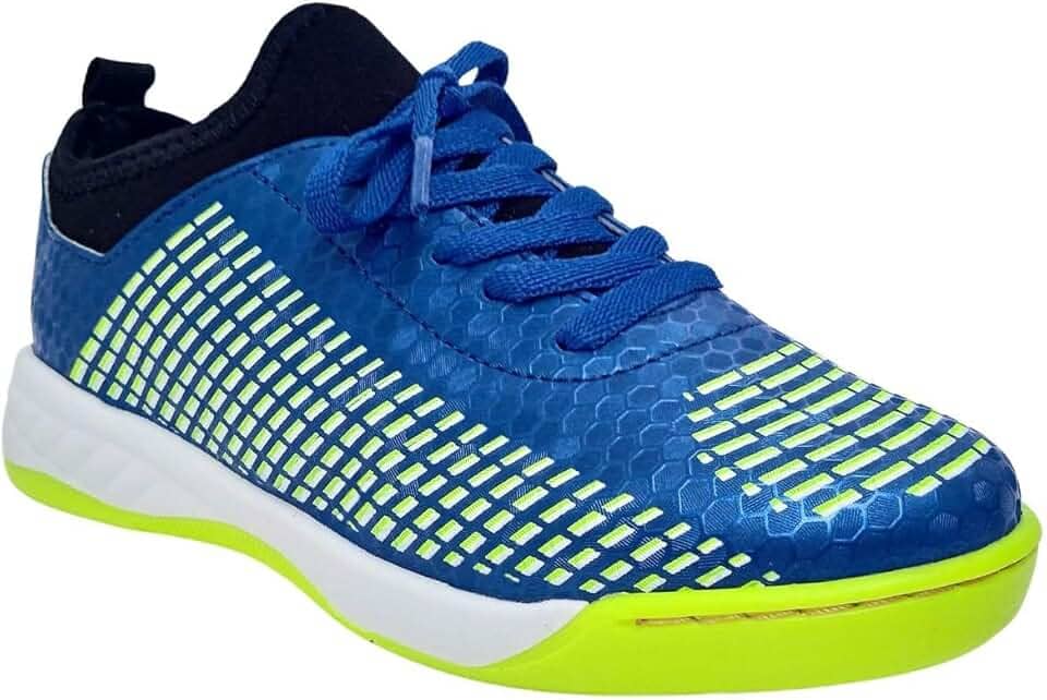 Chuteira Futsal Elástico Cadarço Confortável Infantil Menino Tamanho:29;cor:amarelo