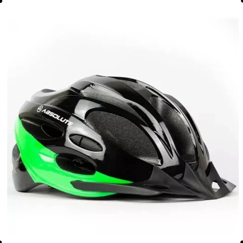 Capacete de ciclismo Nero Liso preto/verde G