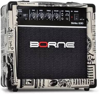 Amplificador Cubo Para Guitarra Borne Strike G30 Jornal 15W Bivolt Automático