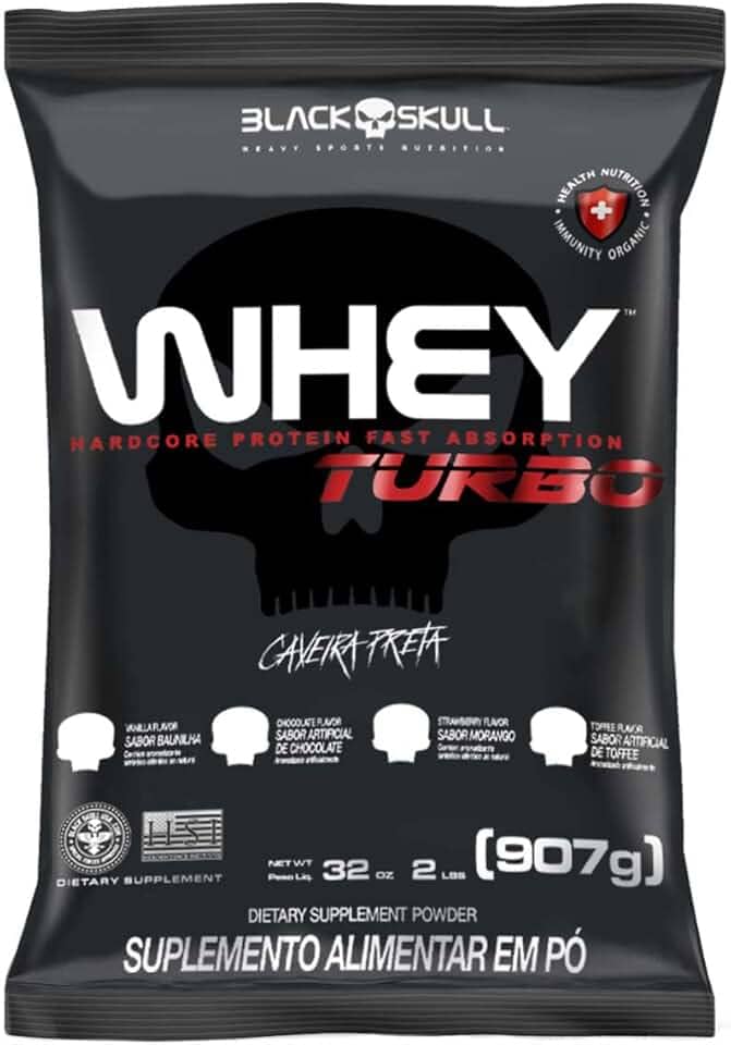 Black Skull Refil Whey Turbo Chocolate 907G