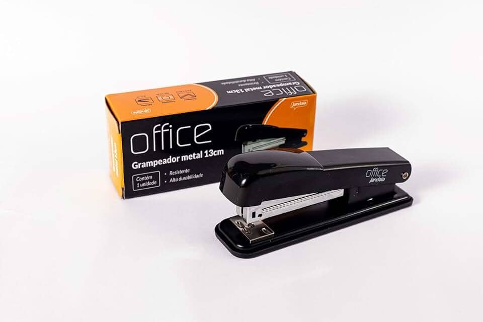 Grampeador de metal 13 cm 25 folhas Jandaia Office