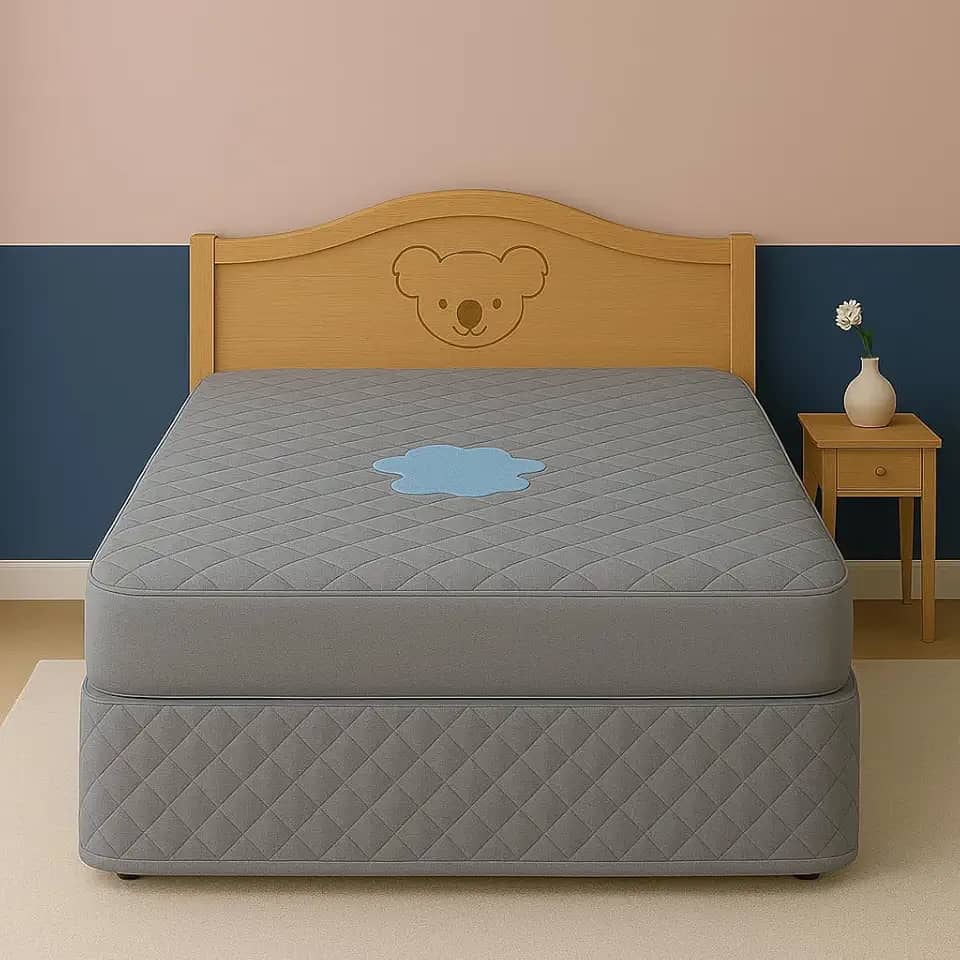 Capa Impermeável Protetor para Colchão Casal - 4 Camadas de Proteção - 100% Impermeável - Respirável e Não faz barulho (Cinza, Casal)