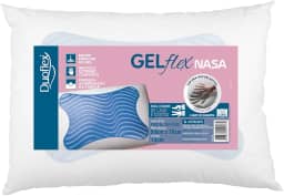 Travesseiro Gelflex Nasa, Duoflex, Branco, Espuma e Gel 100% Poliuretano
