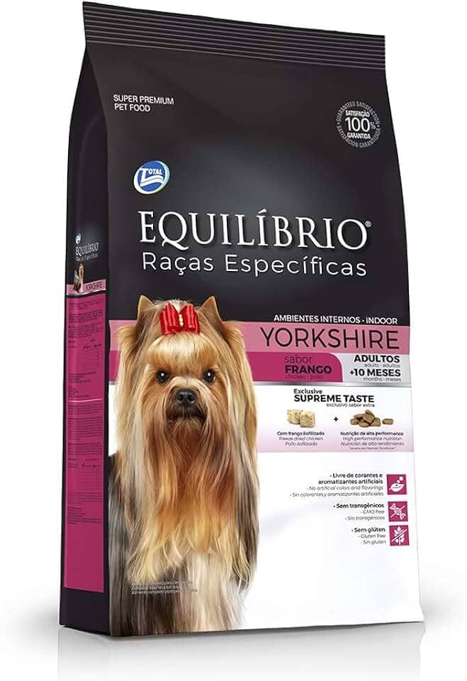 Equilíbrio Yorkshire Terrier Adulto Raças Específicas Para Yorkshire Pequeno Adulto Sabor Frango 2Kg