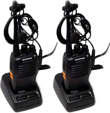 Kit 4 Radios Comunicador Walk Talk Baofeng Bf-777s + Fone