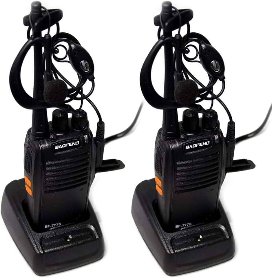 Kit 4 Radios Comunicador Walk Talk Baofeng Bf-777s + Fone