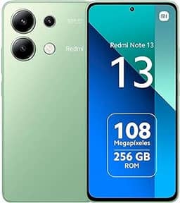 Smartphone Xiaomi Redmi Note 13 de 6 GB+128 GB. Poderoso desempenho do Snapdragon®, tela FHD+AMOLED de 120 Hz, carregamento rápido de 33 W com bateria de 5000mAh (verde)