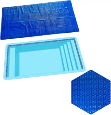 Capa Manta Lona Térmica Piscina Bonaire 4 X 2m Splash Igui 300 Micras Proteção Uv