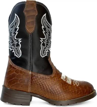 BotaTexana Infantil em Couro Legítimo Country Rodeio Vaquejada Kapell