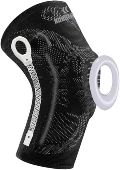 Joelheira de Compressão Profissional Snake para proteção e recuperação do joelho Premium Rubber Fit (G)