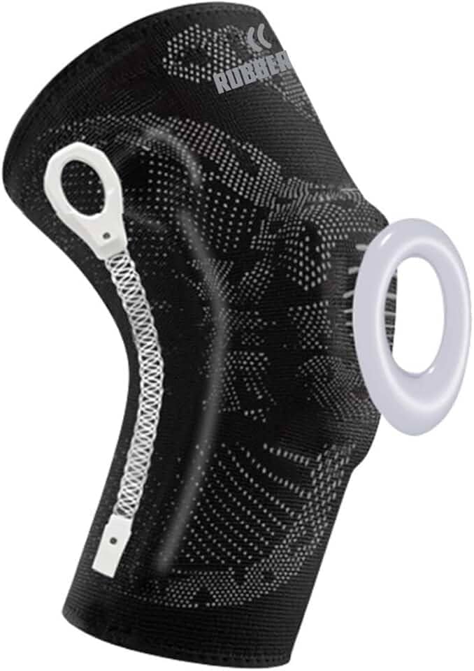 Joelheira de Compressão Profissional Snake para proteção e recuperação do joelho Premium Rubber Fit (G)