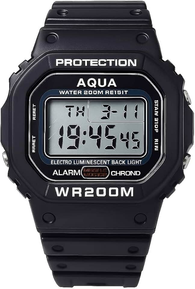 Relógio Digital Masculino Aqua 200M Prova D'água Original