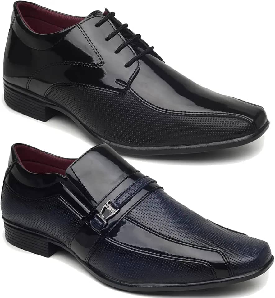 KIT SAPATO SOCIAL MASCULINO ESTILO ITALIANO 2 PARES 101/107