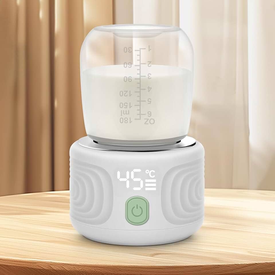 Aquecedor de mamadeira Maypott portátil de 3 minutos para viagem, com 4 temperaturas selecionáveis e proteção contra queimaduras, à prova de vazamento e seguro, recarregável para leite materno
