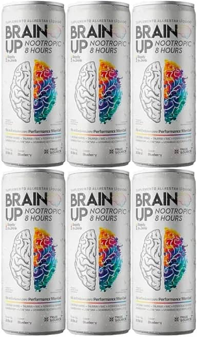 Kit 6X: True Brain Up Nootropic Ready to Drink Blueberry True Source 269ml