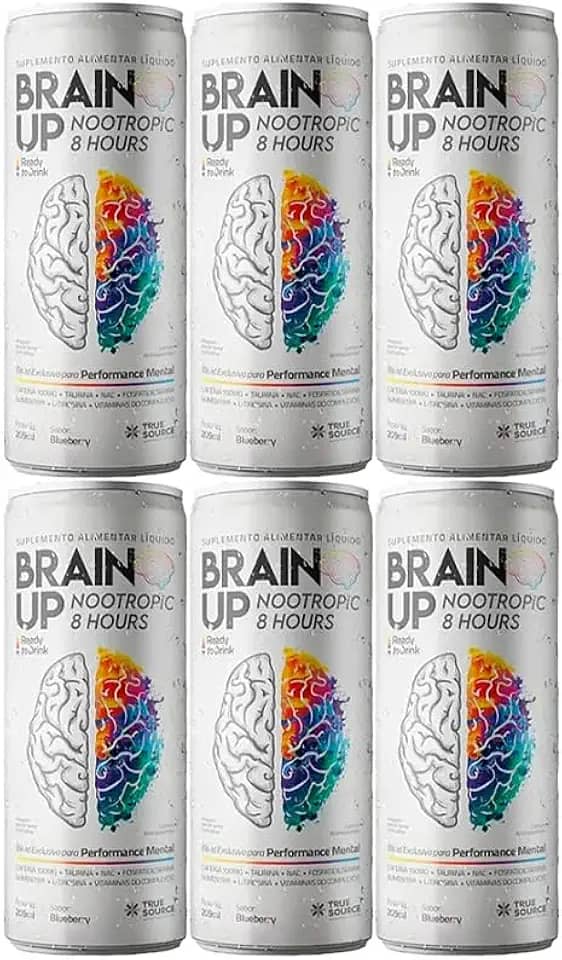 Kit 6X: True Brain Up Nootropic Ready to Drink Blueberry True Source 269ml