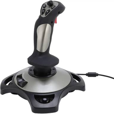 Simulador de Vôo Joystick, USB Flight Stick para Simulação de Vôo Com Acelerador, sistemas de Simulação de Vôo Joystick, Controlador de Jogo do Simulador de Vôo para Wins 7 8 10 11