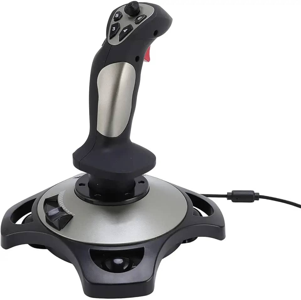 Simulador de Vôo Joystick, USB Flight Stick para Simulação de Vôo Com Acelerador, sistemas de Simulação de Vôo Joystick, Controlador de Jogo do Simulador de Vôo para Wins 7 8 10 11