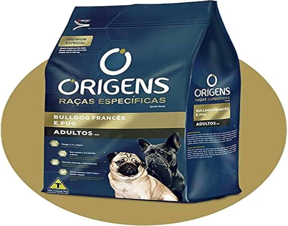 Origens Ração Raças Especificas Para Bulldog Francês E Pug Adultos - 10 1Kg