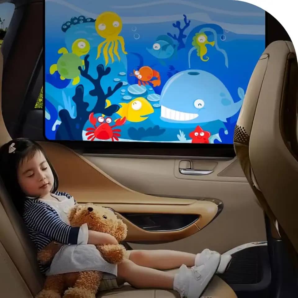 Cortina tapa sol para janela do carro, para proteção de crianças e bebês, blackout com proteção UVA-UVB
