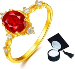 Anel de Direito Formatura Banhado a Ouro 18k Com Caixinha Capelo Preta